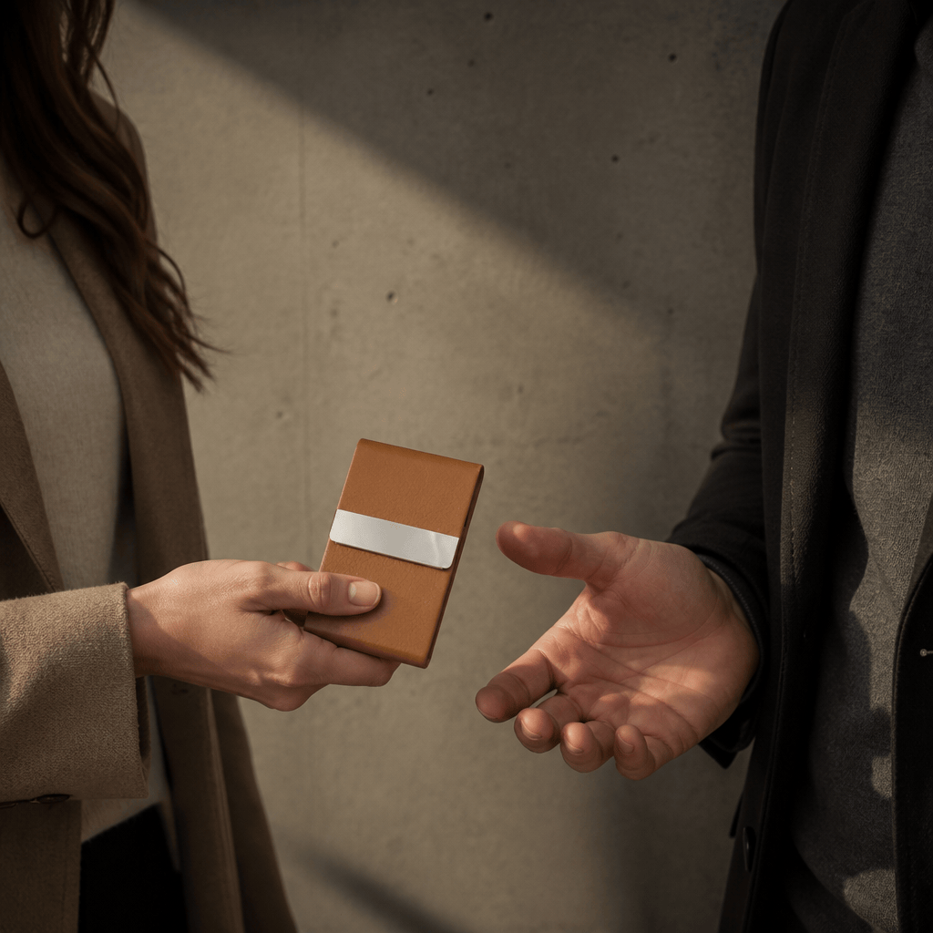 Porte-cartes homme personnalisé offert en cadeau