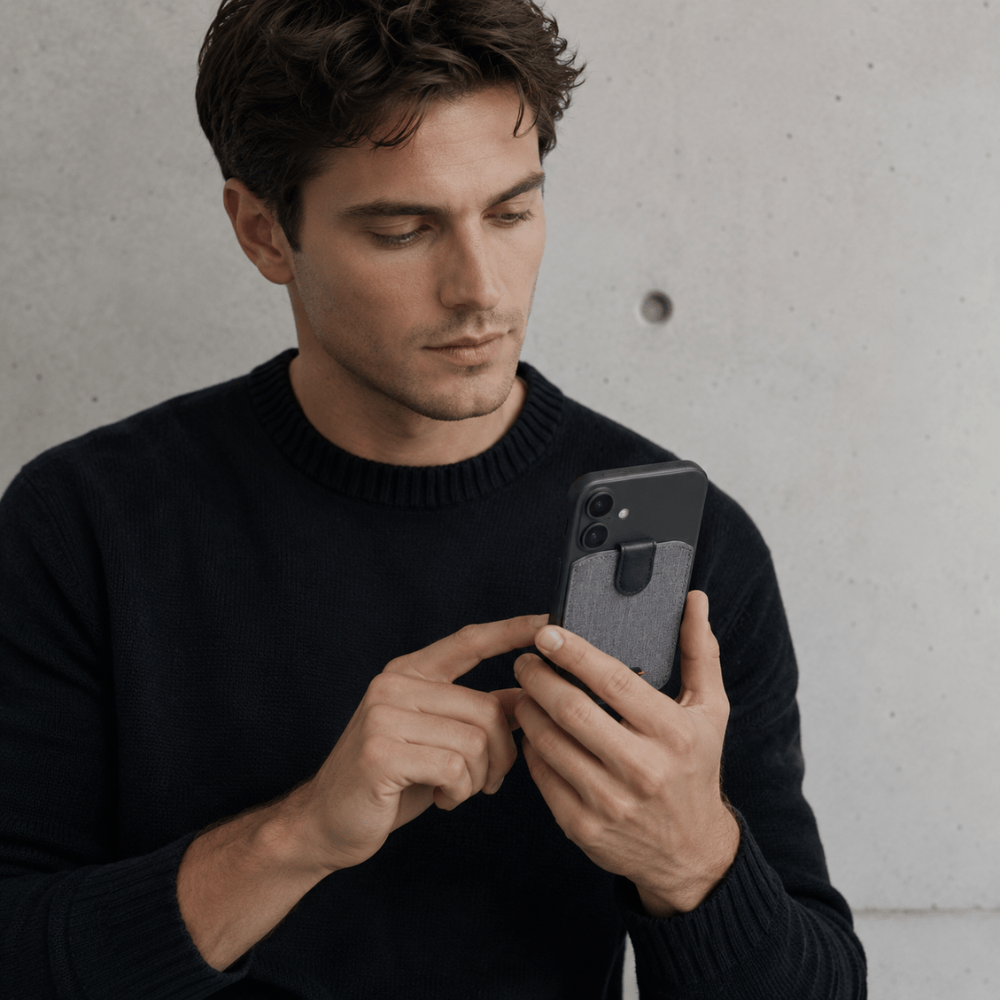 porte-carte téléphone homme RFID minimaliste