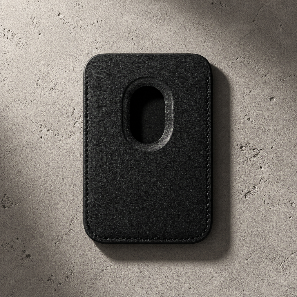 Des Finitions Exemplaires - Porte-Cartes MagSafe Homme Personnalisé Gravé