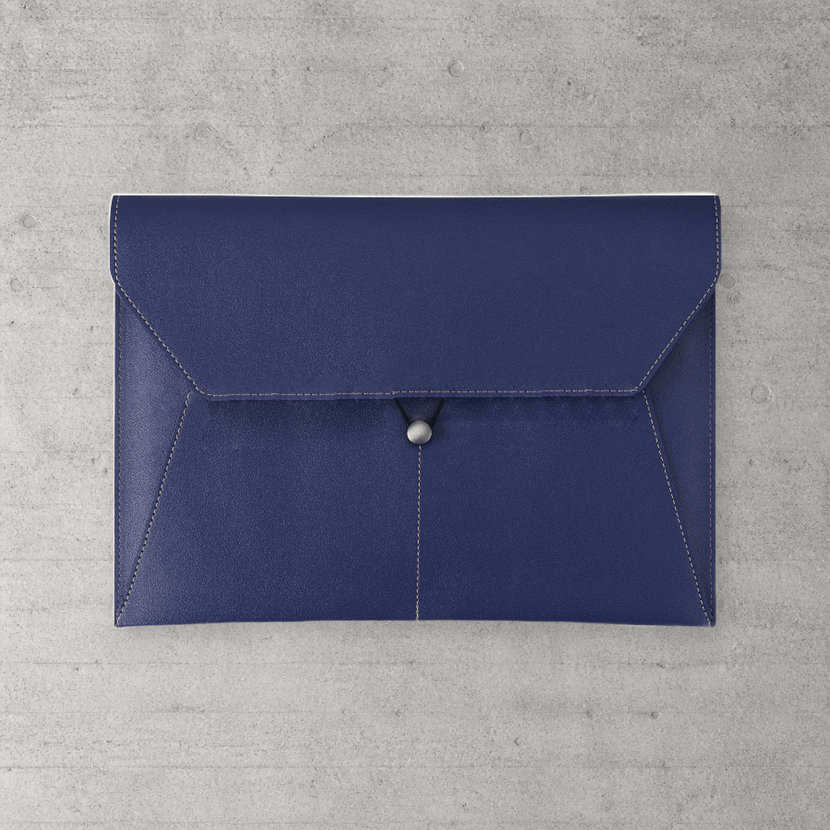 Porte-document A4 bleu à trois compartiments, 33 x 23,5 cm