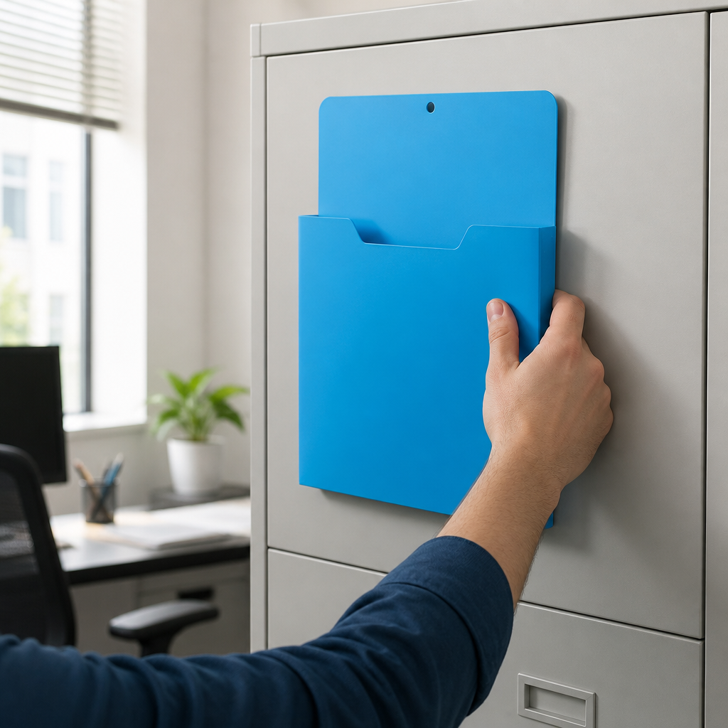 Des Finitions Exemplaires - Porte-Document Mural Magnétique A4 en Plastique