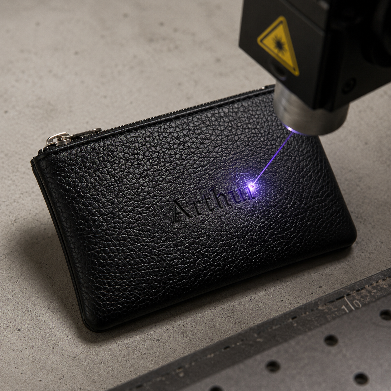 Des Finitions Exemplaires - Porte-Monnaie Personnalisable Homme à Graver au Laser