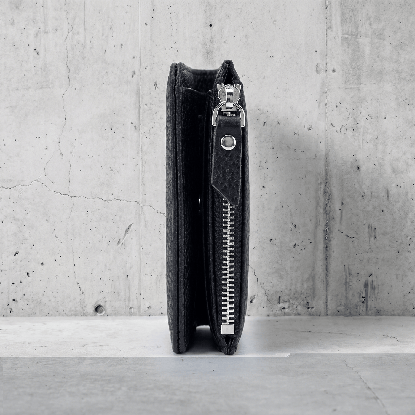 Des Finitions Exemplaires - Portefeuille Cuir Homme Compact Zippé Porte-Monnaie RFID
