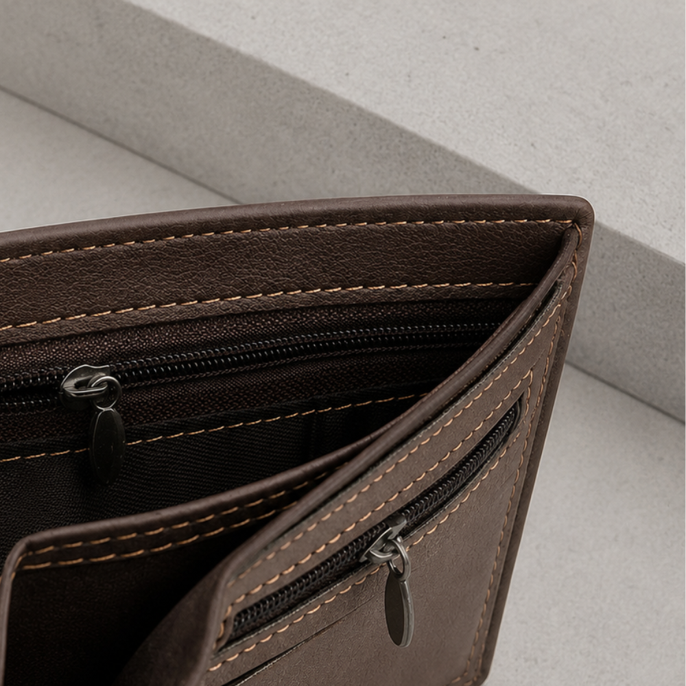Des Finitions Exemplaires - Portefeuille Homme Personnalisable Prénom et Date