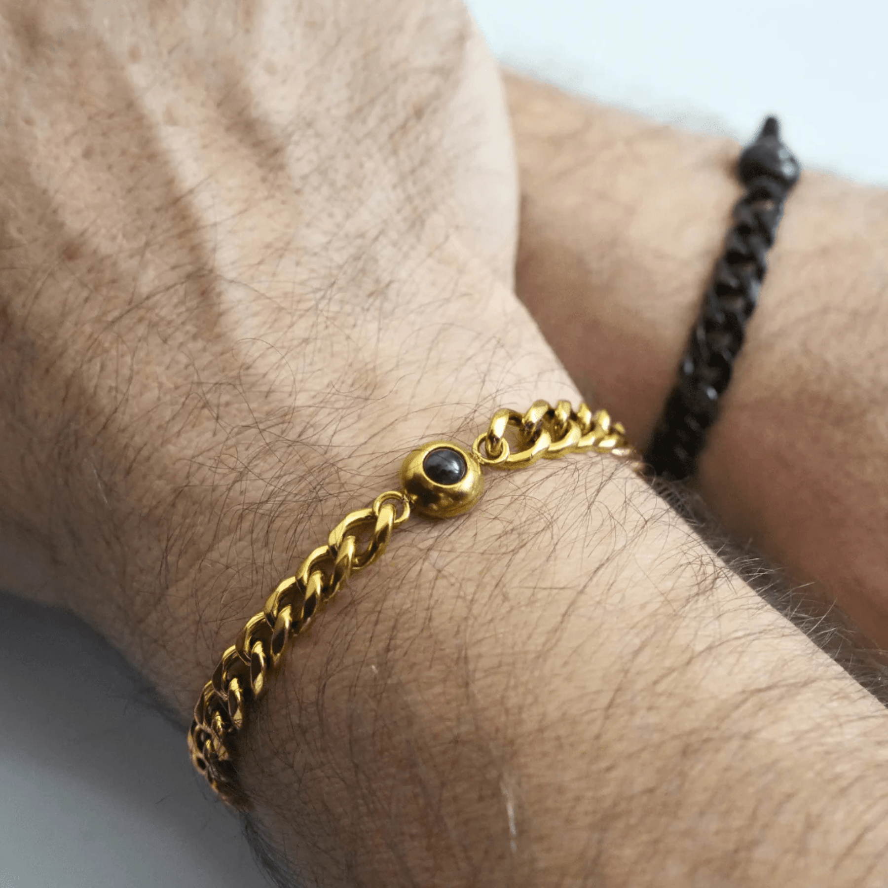 Bracelet photo personnalisé gourmette