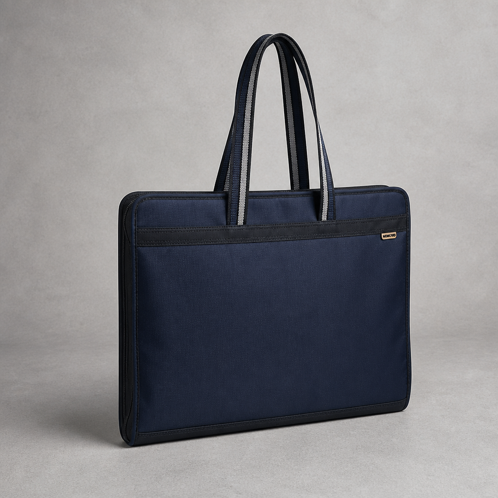 Des Finitions Exemplaires - Sac Porte-Document Homme A3 en Toile Oxford Zippée
