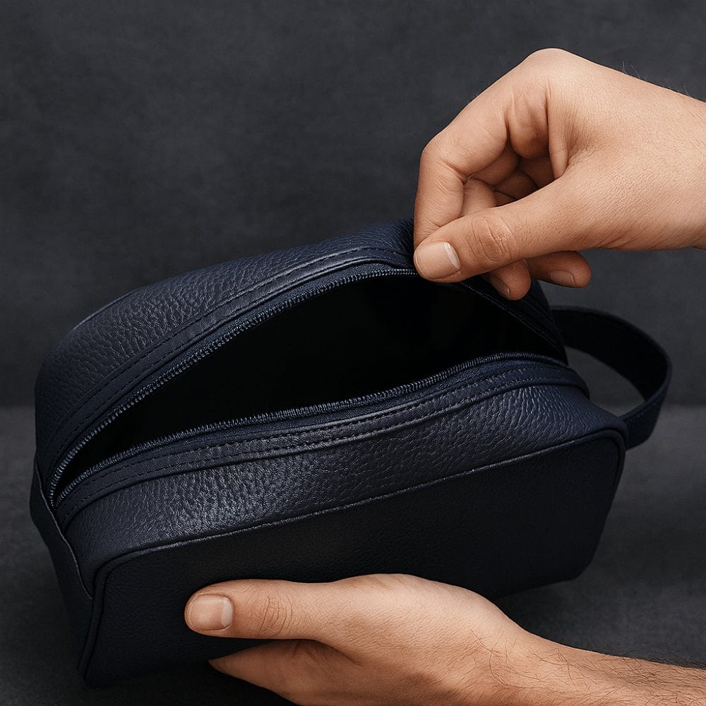 Trousse de toilette homme cuir - Design moderne et pratique