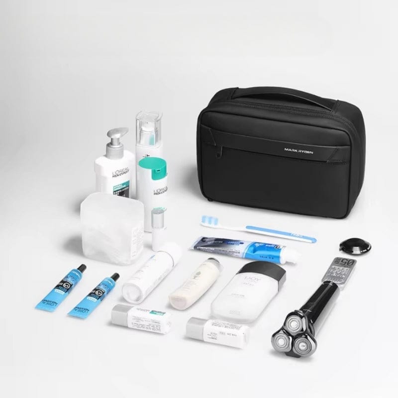 Trousse de toilette homme cuir voyage kit produits complets