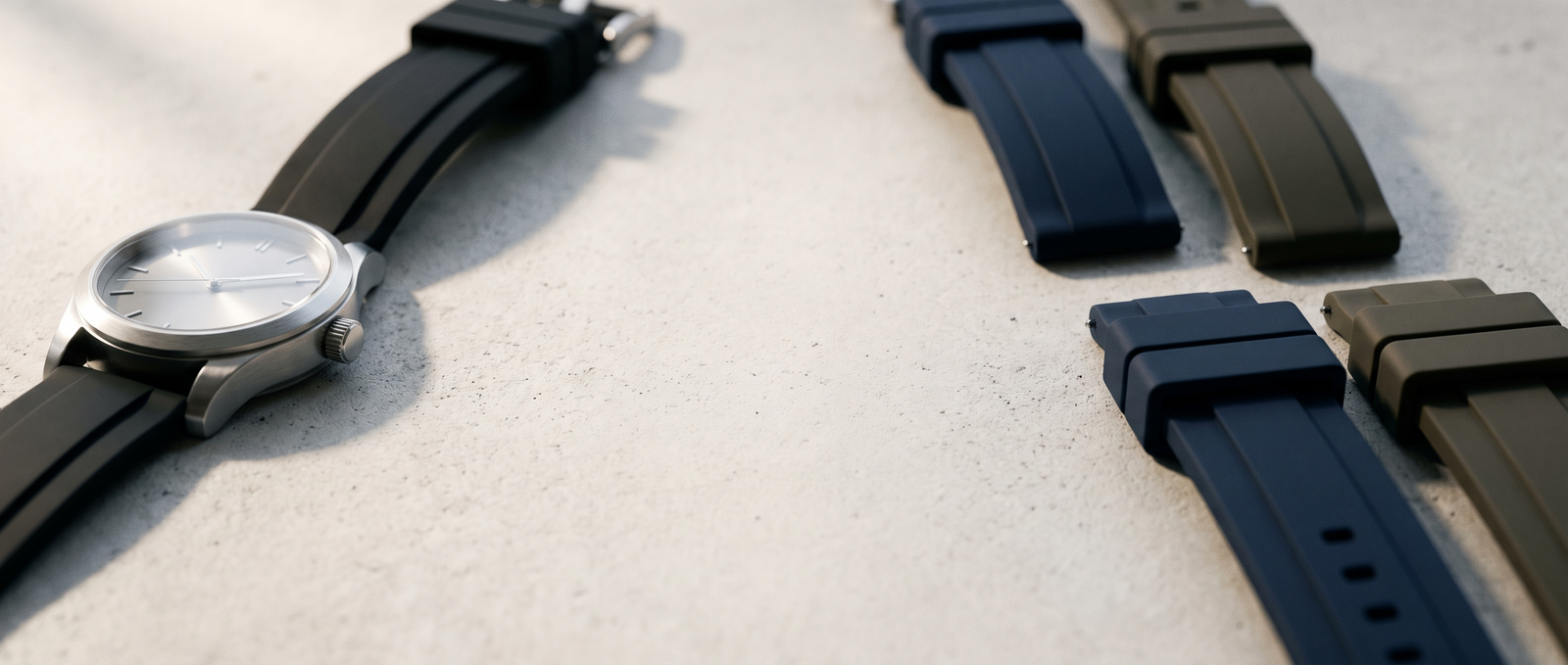 Montres Bracelet Silicone pour Homme