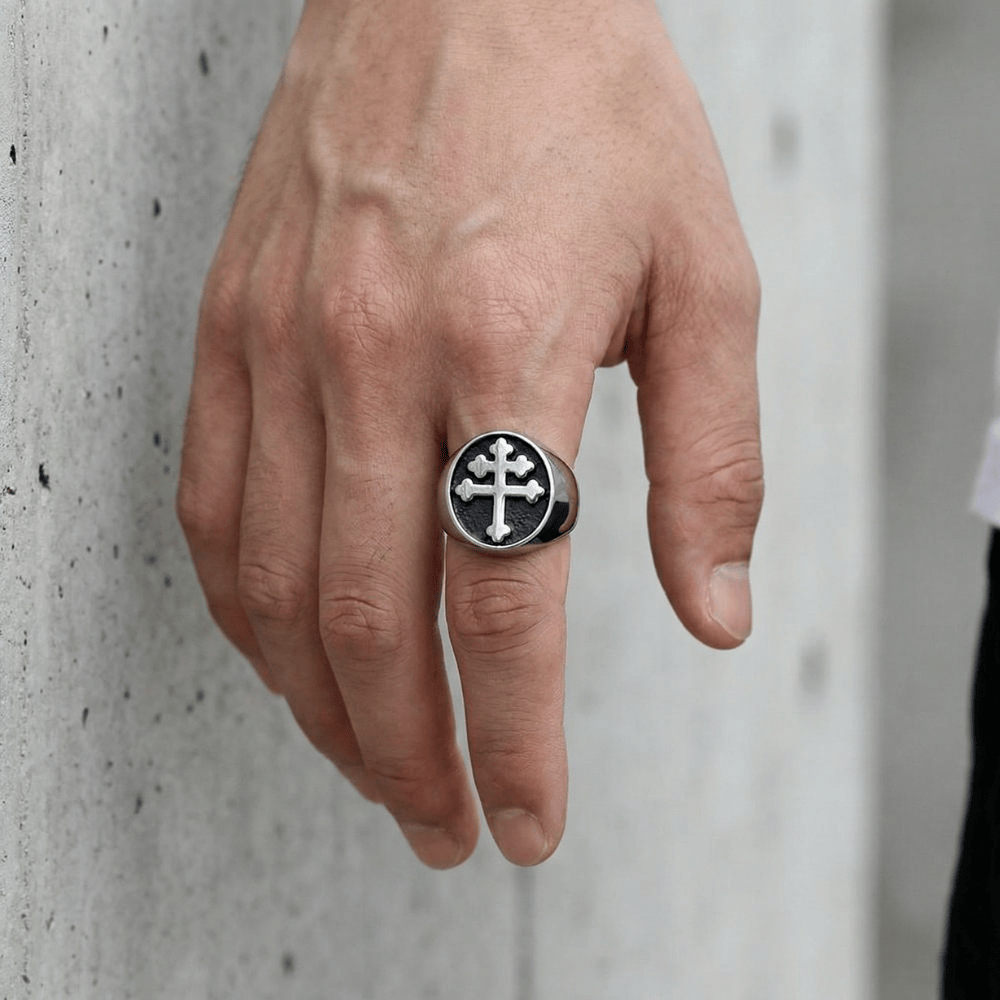 Chevalière homme argent onyx plateau lisse bague chevalière pour homme collection LBDH