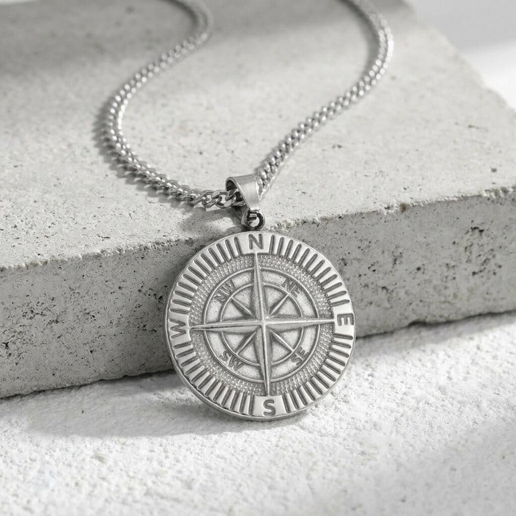 Collier acier inoxydable Homme