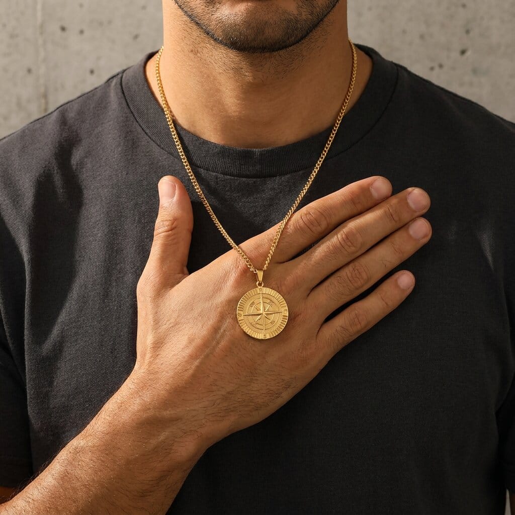 Collier or Homme
