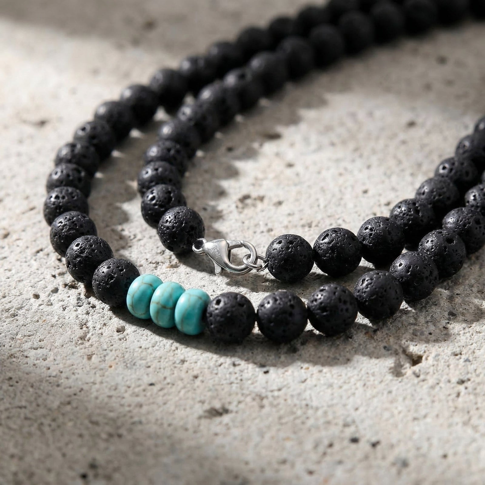 Collier perle Homme
