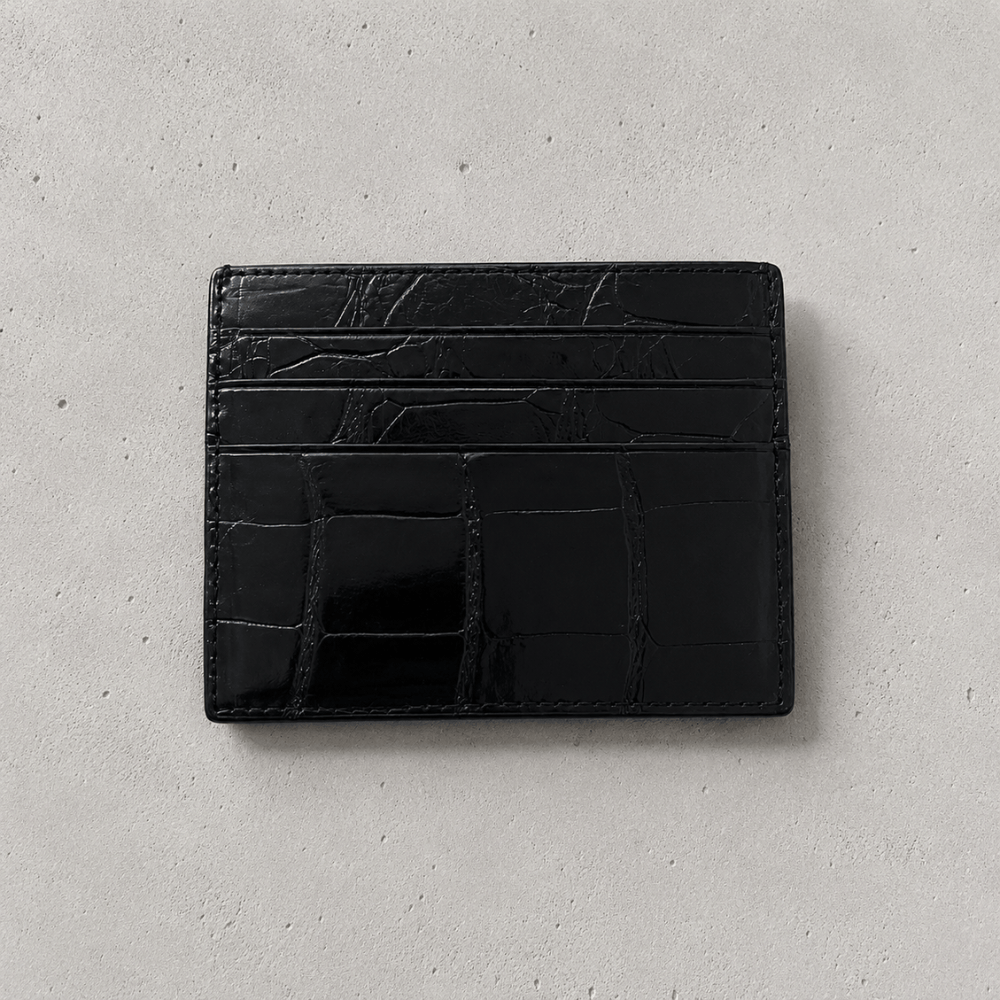 porte-cartes homme luxe cuir noir premium packshot collection LBDH