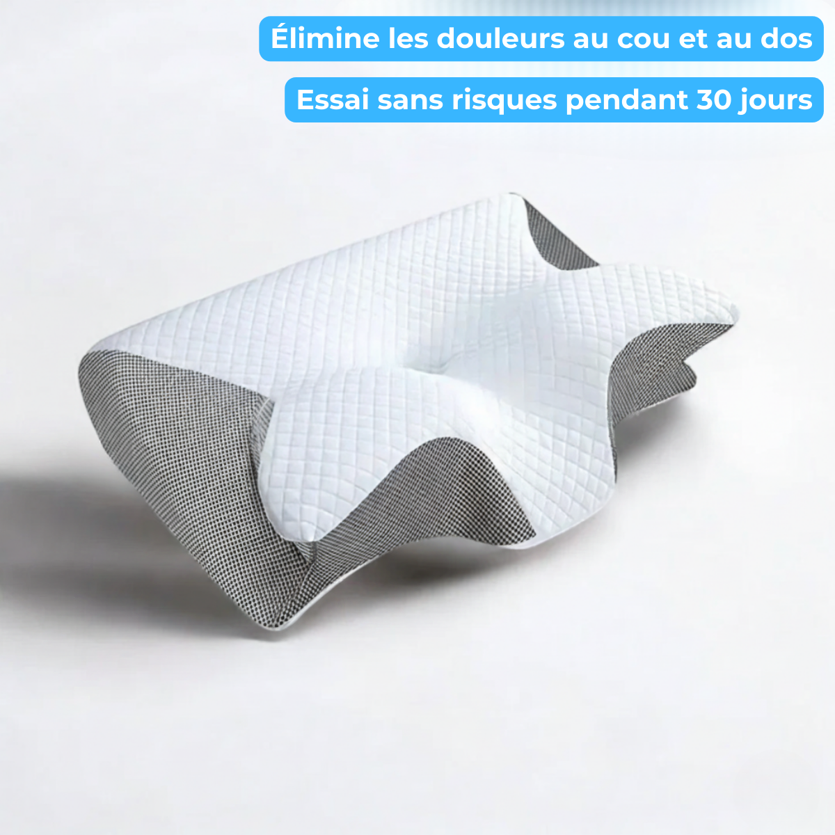 Oreiller orthopédique ergonomique – Soulagement cervical & sommeil réparateur