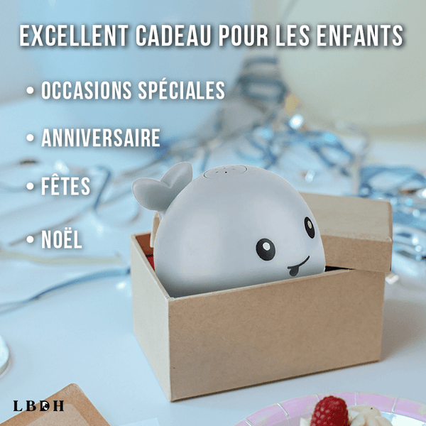 JOUET BAIN BÉBÉ BALEINE INTERACTIVE