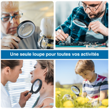 LOUPE DE LECTURE PORTABLE A LUMIÈRE LED