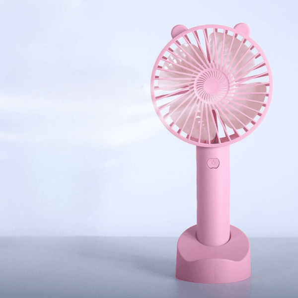 伟 祥 Petit ventilateur de Bureau à Fleurs - Mini ventilateur Portable de  Charge USB