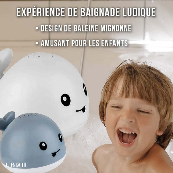 JOUET BAIN BÉBÉ BALEINE INTERACTIVE