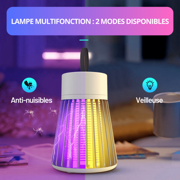 Lampe anti-moustiques et insectes 3W compacte et rechargeable USB