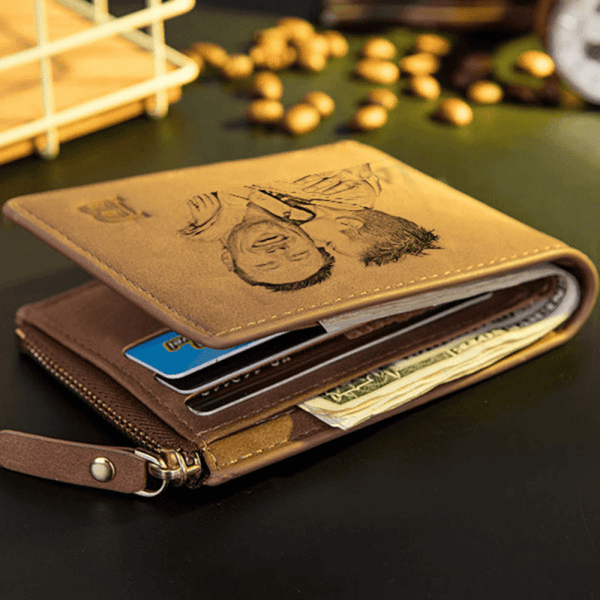 PORTEFEUILLE CUIR PERSONNALISÉ PHOTO