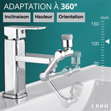 TÊTE DE ROBINET ROTATIVE UNIVERSELLE (1080°)