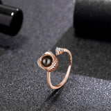 BAGUE EN ARGENT PHOTO PERSONNALISÉ PROJECTION