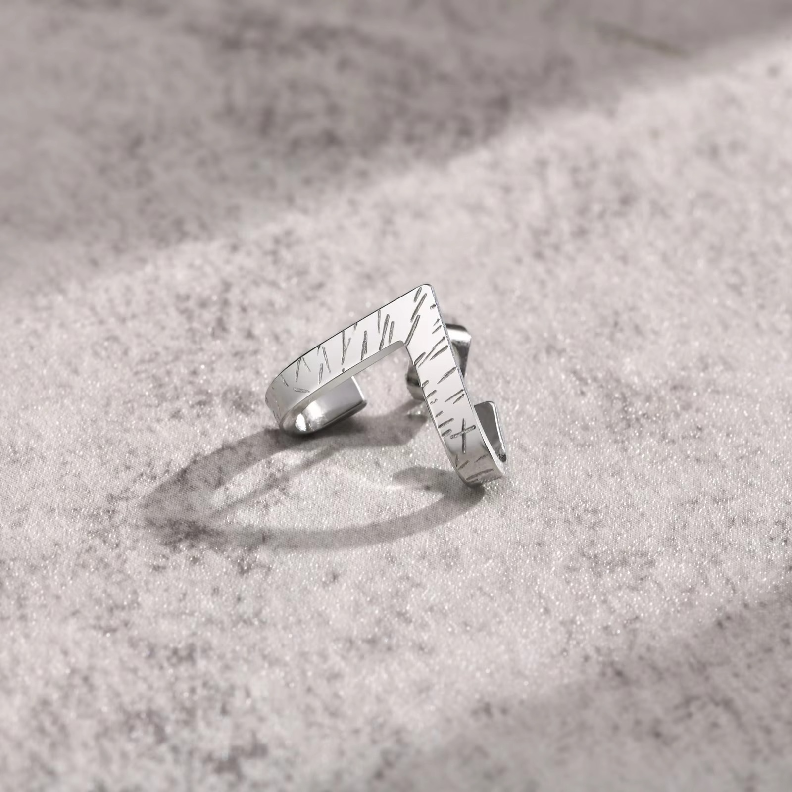 Boucles d’oreilles sans perçage homme – Clip d’oreille minimaliste en acier inoxydable argent