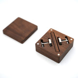 BOUTONS DE MANCHETTE EN BOIS PERSONNALISÉS LUXE