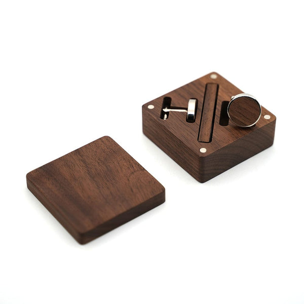 BOUTONS DE MANCHETTE EN BOIS PERSONNALISÉS LUXE