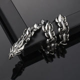 BRACELET VIKING EN ACIER DRAGON LUXE