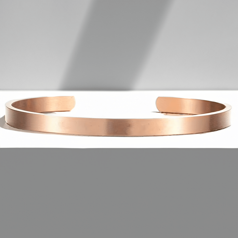 Bracelet jonc personnalisé or rose