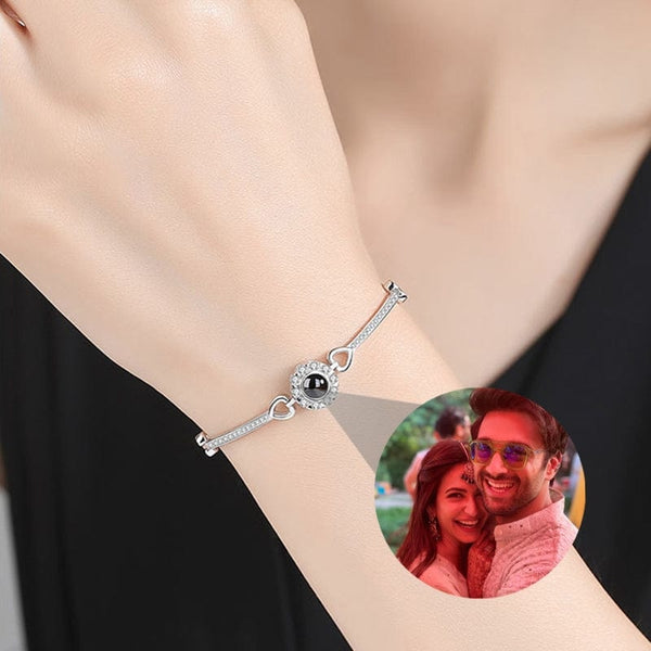 BRACELET PHOTO AMITIE ET AMOUR EN ARGENT