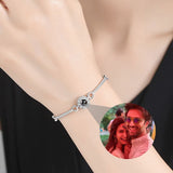 BRACELET PHOTO AMITIE ET AMOUR EN ARGENT