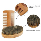 BROSSE A BARBE PROFESSIONNELLE EN POIL DE SANGLIER