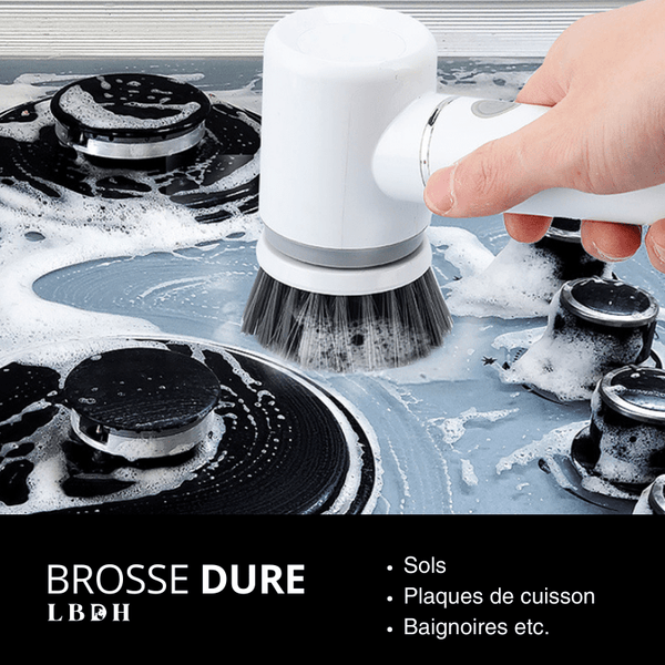 BROSSE DE NETTOYAGE ÉLECTRIQUE PROFESSIONNELLE POUR MÉNAGE