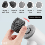 BROSSE DE NETTOYAGE ÉLECTRIQUE PROFESSIONNELLE POUR MÉNAGE