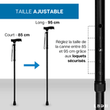 CANNE DE MARCHE TÉLÉSCOPIQUE