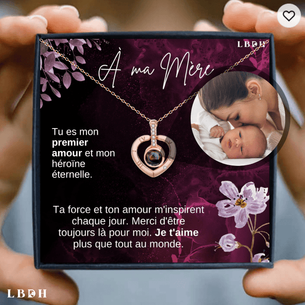 COLLIER ET PENDENTIF  PROJECTION PHOTO PERSONNALISÉ