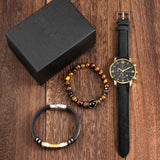 COFFRET CADEAU HOMME MONTRE ET BRACELETS