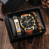 COFFRET CADEAU HOMME MONTRE ET BRACELETS