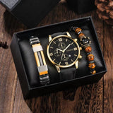 COFFRET CADEAU HOMME MONTRE ET BRACELETS