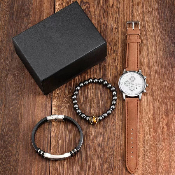 Coffret Cadeau Homme Montre et Bracelets – La Boutique Des Hommes