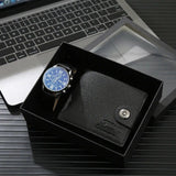 COFFRET CADEAU HOMME MONTRE ET PORTEFEUILLE