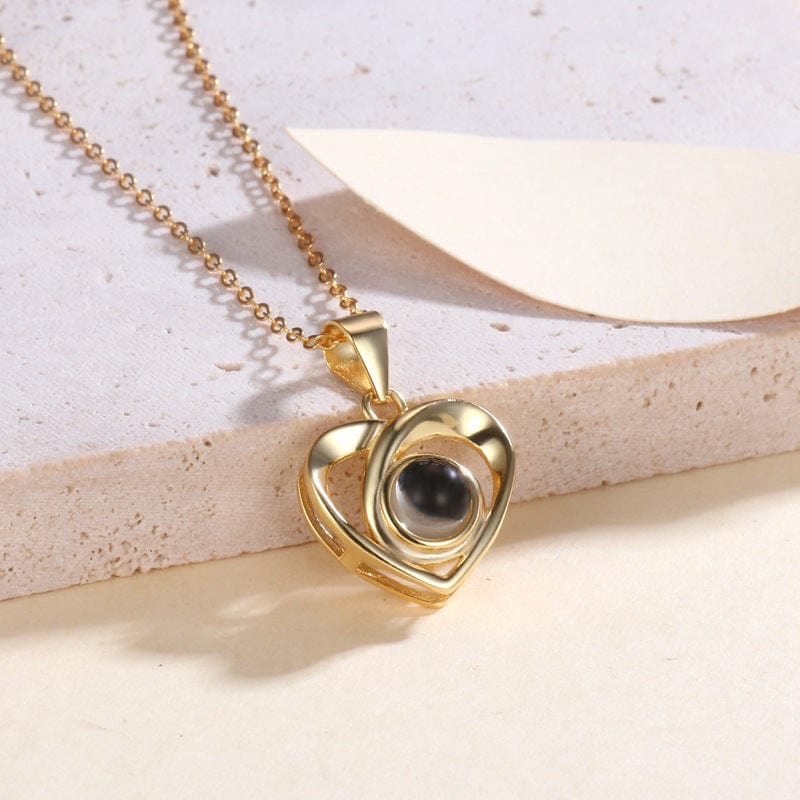 Des Finitions Exemplaires - Collier Cœur Personnalisé Photo, Pendentif Projection