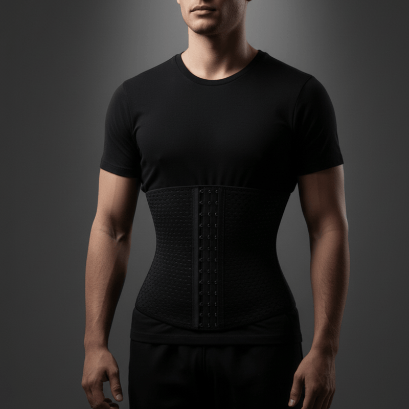 Corset pour homme minceur porté au quotidien et au sport pour effet sudation