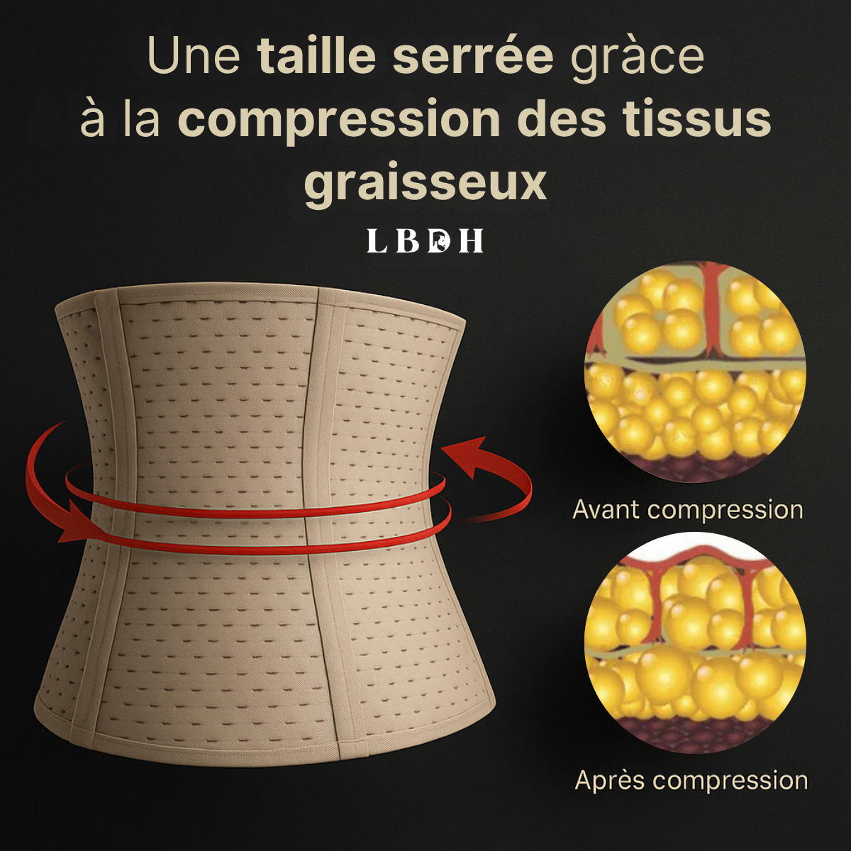 CORSET POUR HOMME VENTRE PLAT