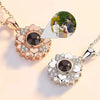 PENDENTIF PERSONNALISÉ PHOTO FLEUR COEUR