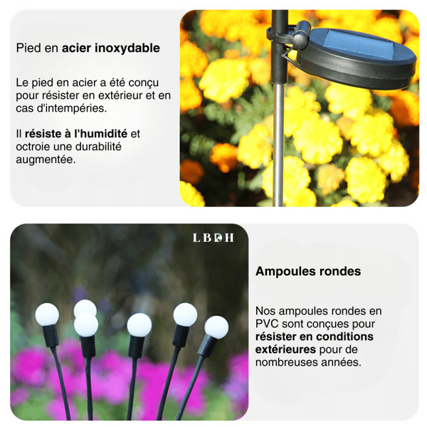 LAMPE SOLAIRE DE JARDIN EFFET LUCIOLE