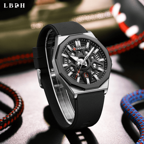 Montre bracelet silicone homme 2025